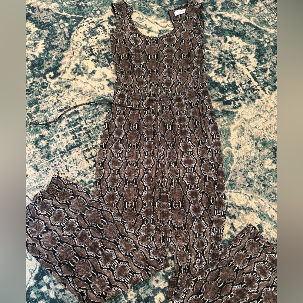 Snake skin Patterned Jumpsuit